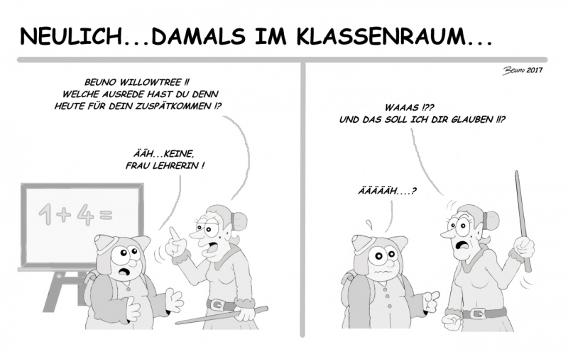 Neulich... Damals im Klassenraum...